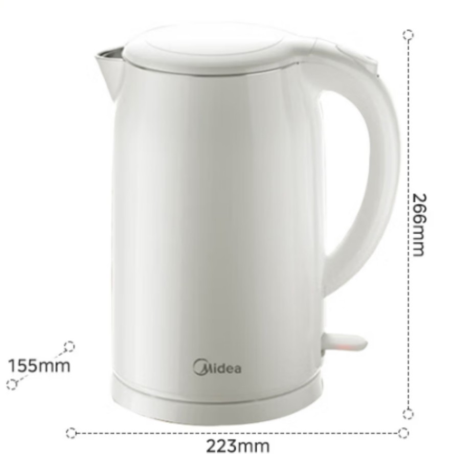 美的（Midea） 烧水壶电水壶 316L不锈钢 2升 MK-SH20M320-PRO