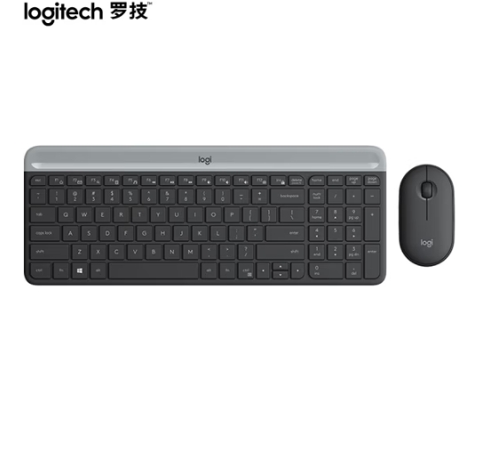 罗技（Logitech）MK470 键鼠套装 无线键鼠套装 超薄 全尺寸 星空灰 带无线2.4G接收器星空灰