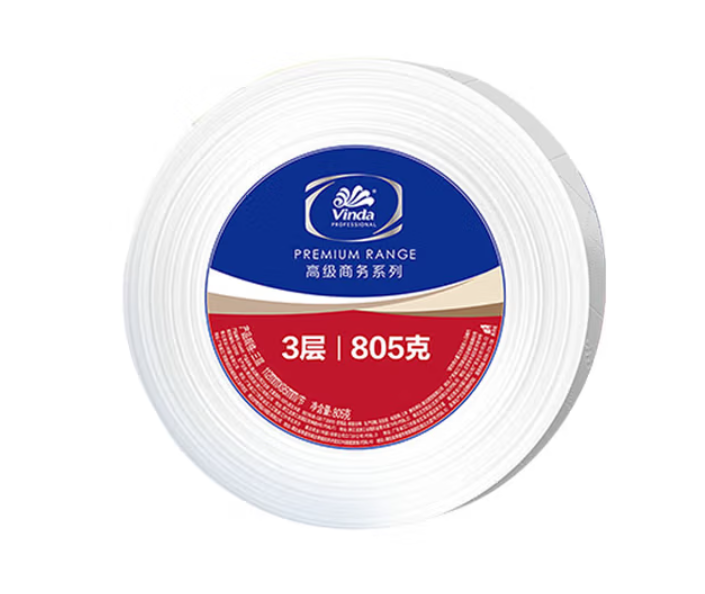维达大卷纸3层850g12盘/箱