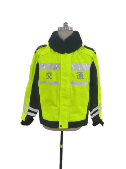 国产 冬示警服（夹克加厚毛领款）